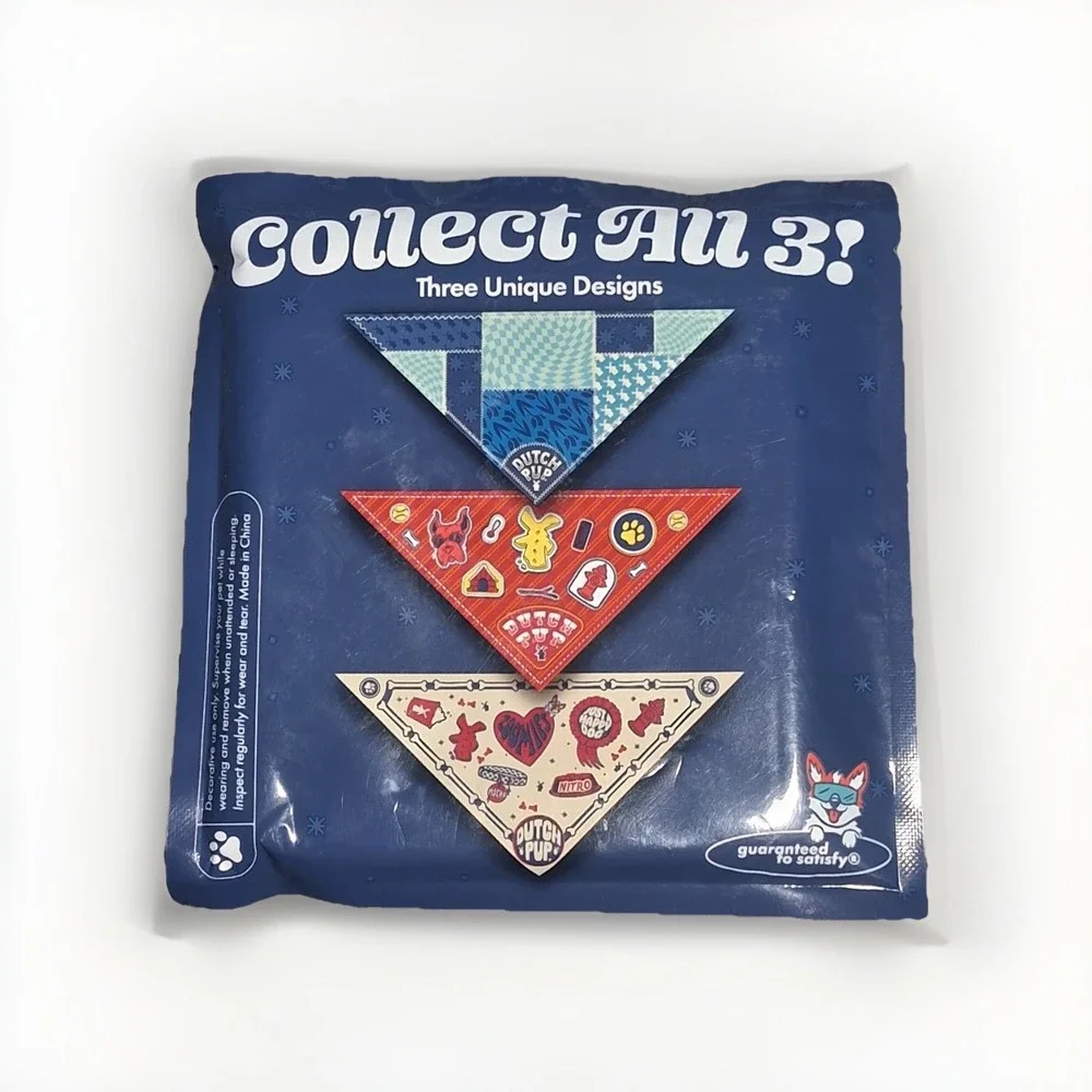 Dutch Bros Coffee Dutch Pup Mystery Dog Bandana National Dog Day Sealed Bag